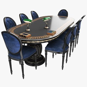 Library Table 3D model