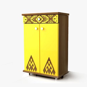 Yellow cabinet model