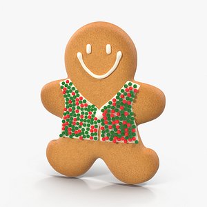 3d model gingerbread cookie 03