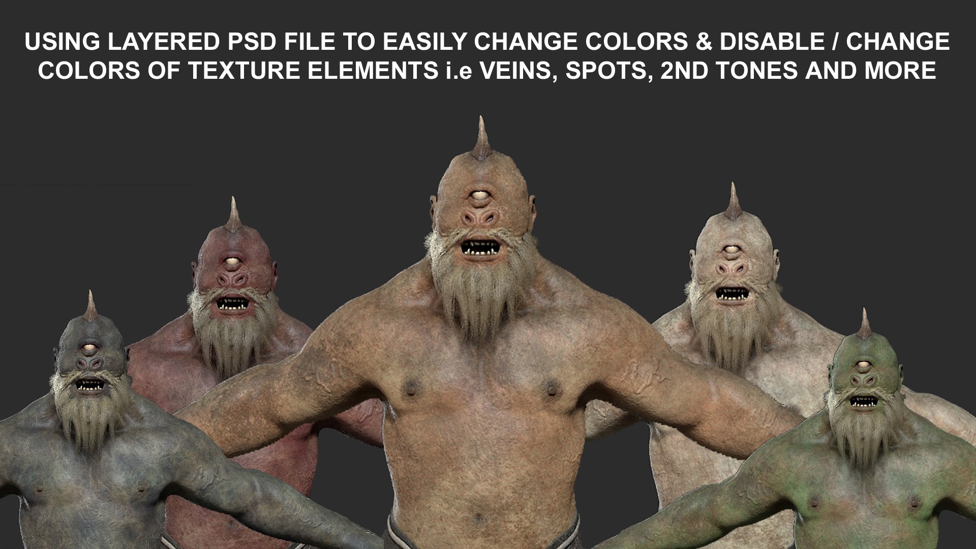 3D Giant Cyclops Creature - TurboSquid 2154418