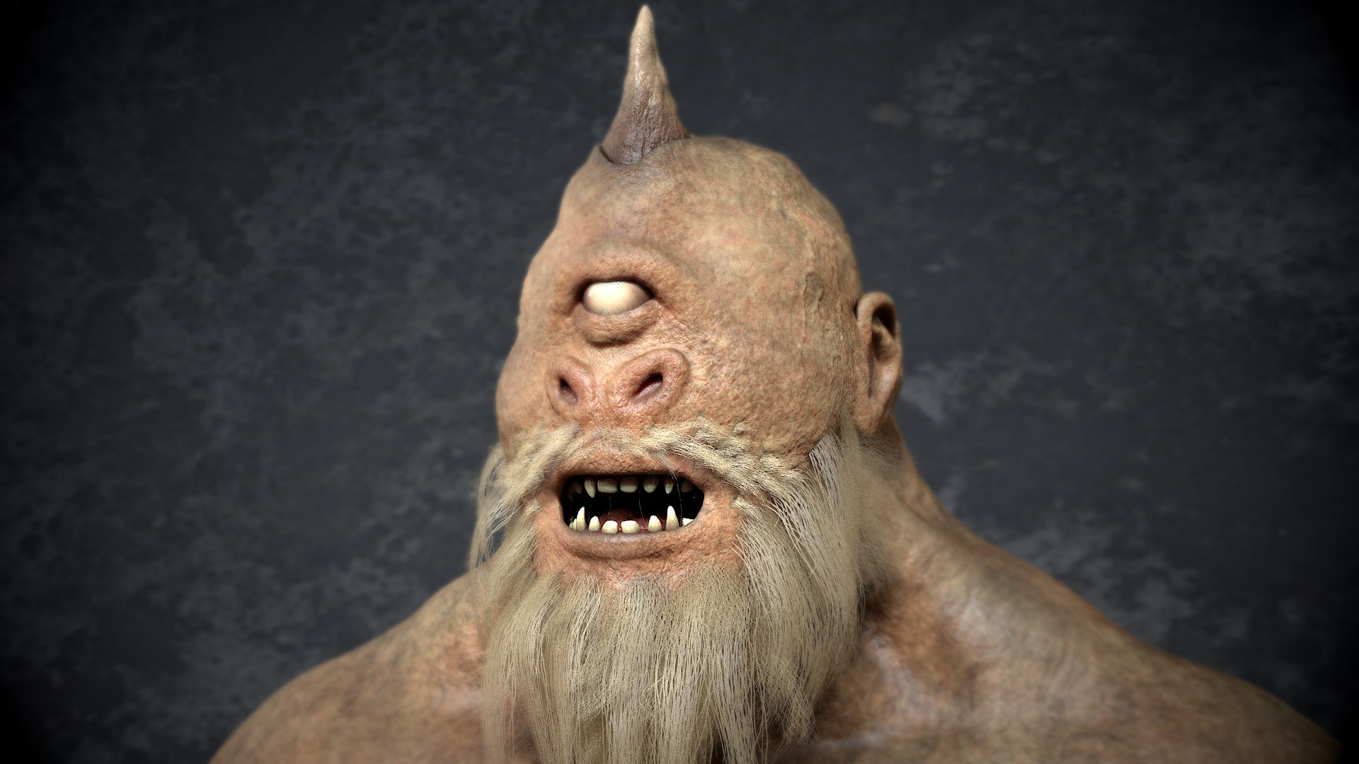3D Giant Cyclops Creature https://p.turbosquid.com/ts-thumb/fj/NxJAHI/8j/shot02copy/jpg/1700492111/1920x1080/fit_q87/32da546177756674aea128f9b414a8a2390c5ca1/shot02copy.jpg