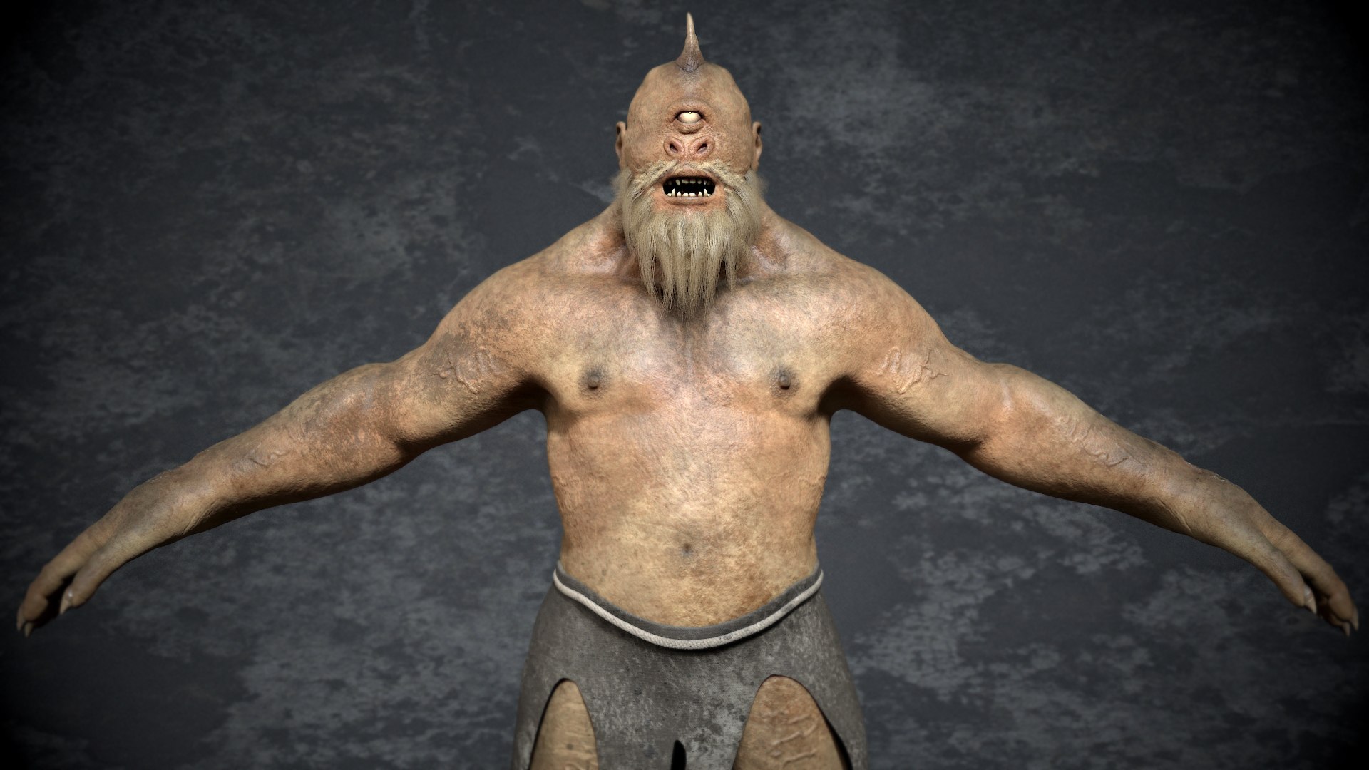 3D Giant Cyclops Creature - TurboSquid 2154418