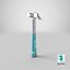 Detailed Fiberglass Claw Hammer