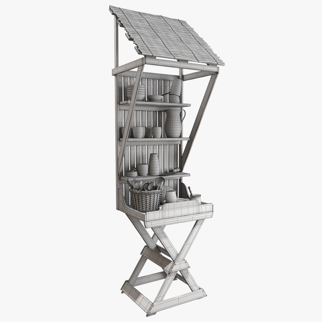 3D Medieval MarketStall002 8K PBR Textures https://p.turbosquid.com/ts-thumb/fj/U7PZGK/vo/market_stall_002_wire001/jpg/1671632787/1920x1080/fit_q87/ca03656cee90a042e2d09cbcf3dbcf8a138669ba/market_stall_002_wire001.jpg