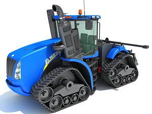 new holland track tractor 3D