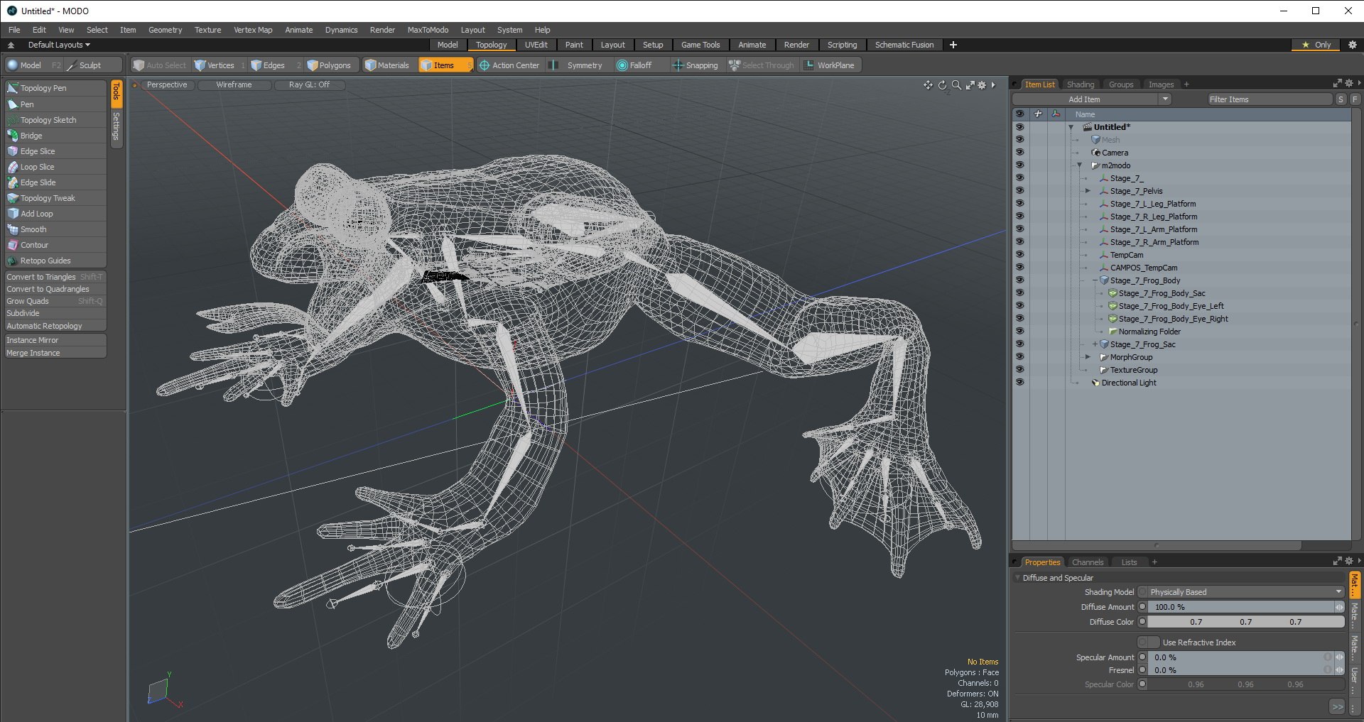3D Frog Rigged For Modo Model - TurboSquid 1716067