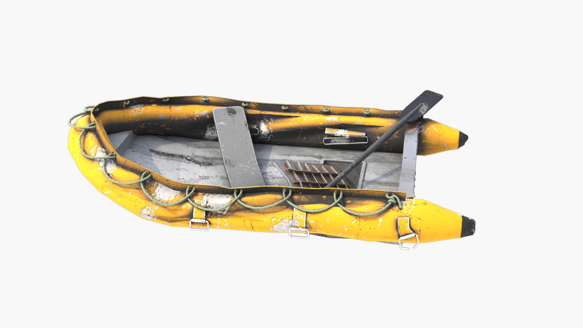 Broken Inflatable Boat 3D - TurboSquid 2186003