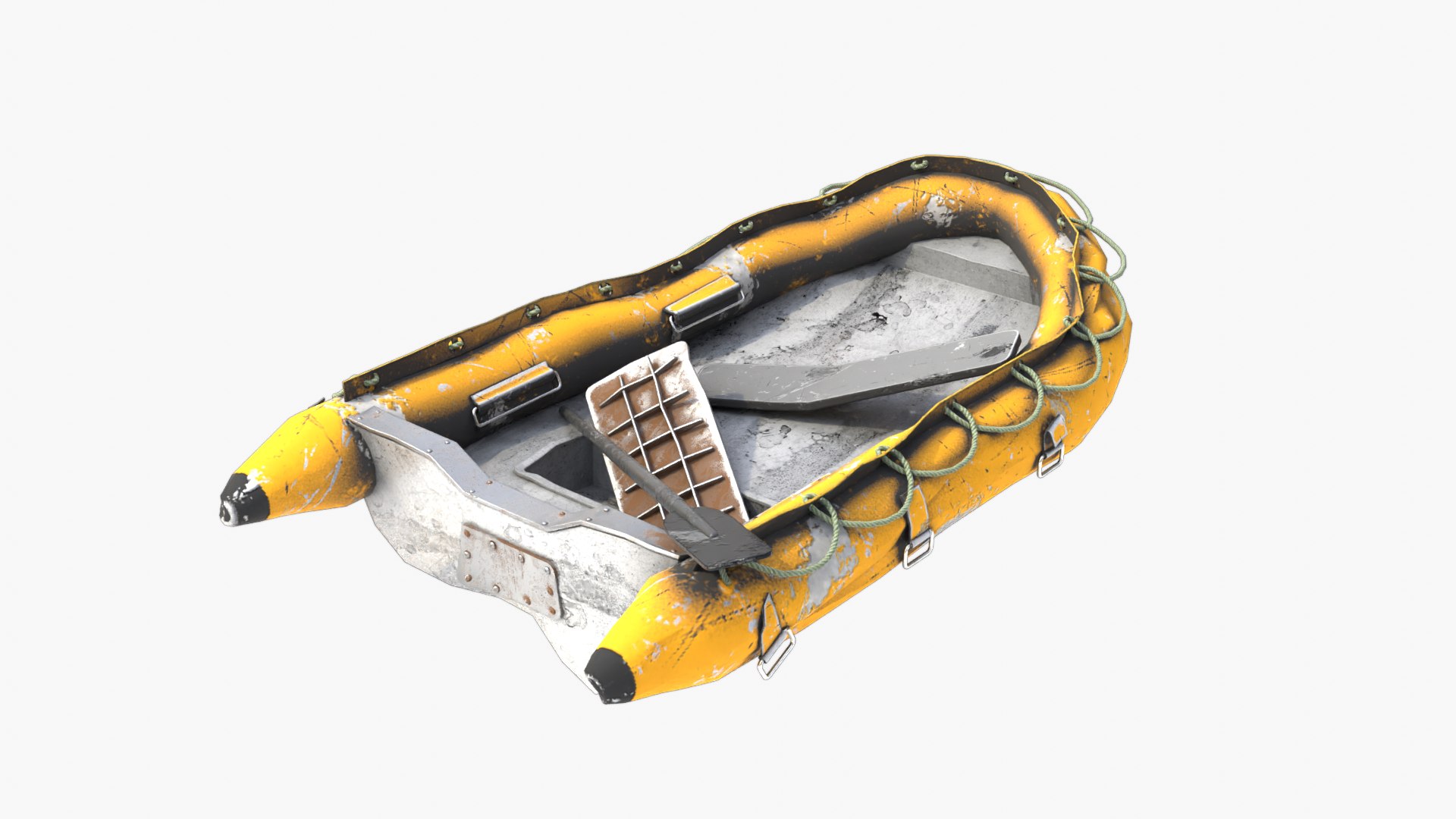 Broken Inflatable Boat 3D - TurboSquid 2186003