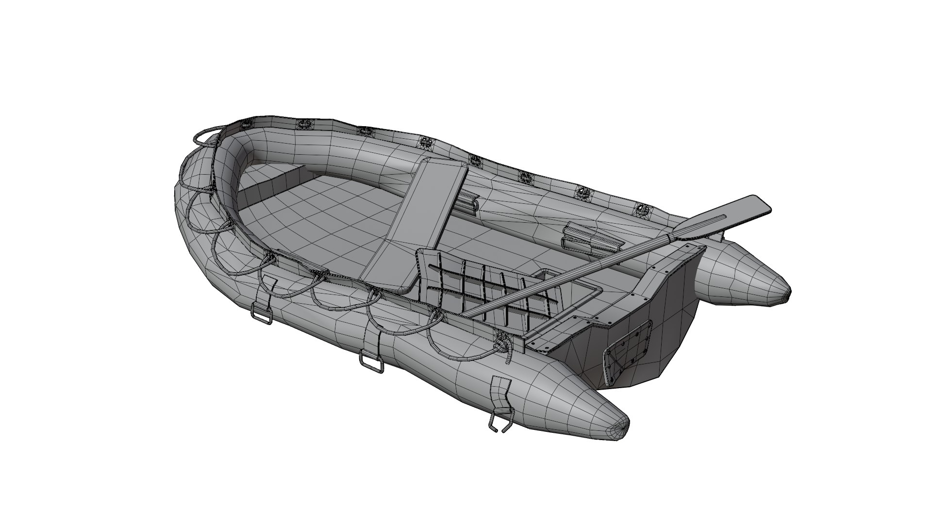 Broken Inflatable Boat 3D - TurboSquid 2186003