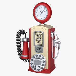 max photoreal gas station phone