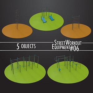street workout equipment 06 3D