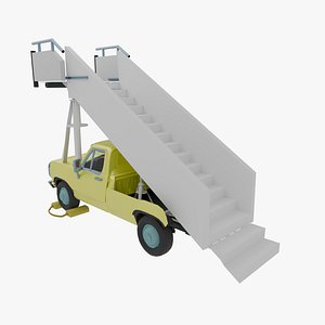Improvised Airstairs on 1950s Pickup Truck