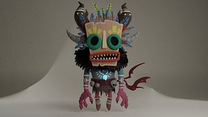 cute shaman 3D model