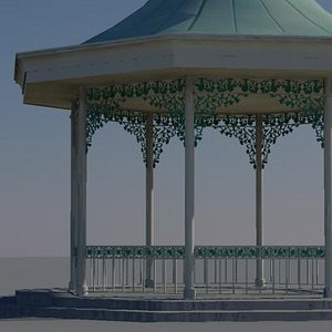 bandstand polygons 3d model