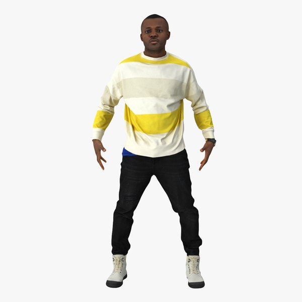 3D Albert Casual Spring A Pose model