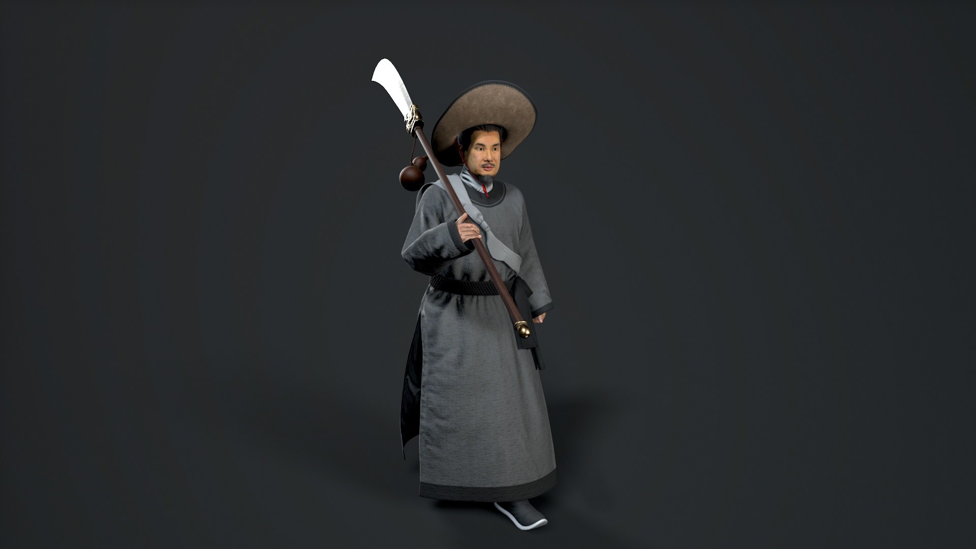 ancient China warrior character 3D model https://p.turbosquid.com/ts-thumb/fj/ukO1DV/6c/untitled_013/jpg/1742199962/1920x1080/fit_q87/d72c34aa758a458d0a464937e9dd189fd02301c7/untitled_013.jpg