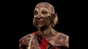 Lulungu The Turkana Man AFRICAN 3D model