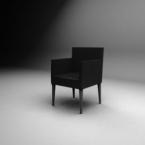 Black leather chair