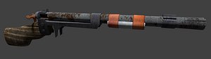 3d gun concept post-apocalyptic