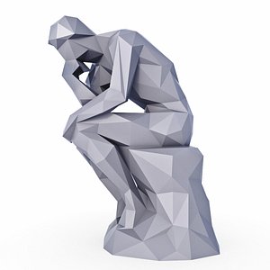 3D thinker sculpture model
