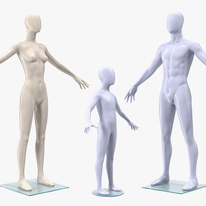 mannequins man 3D model