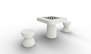 checker table type 2 3D model
