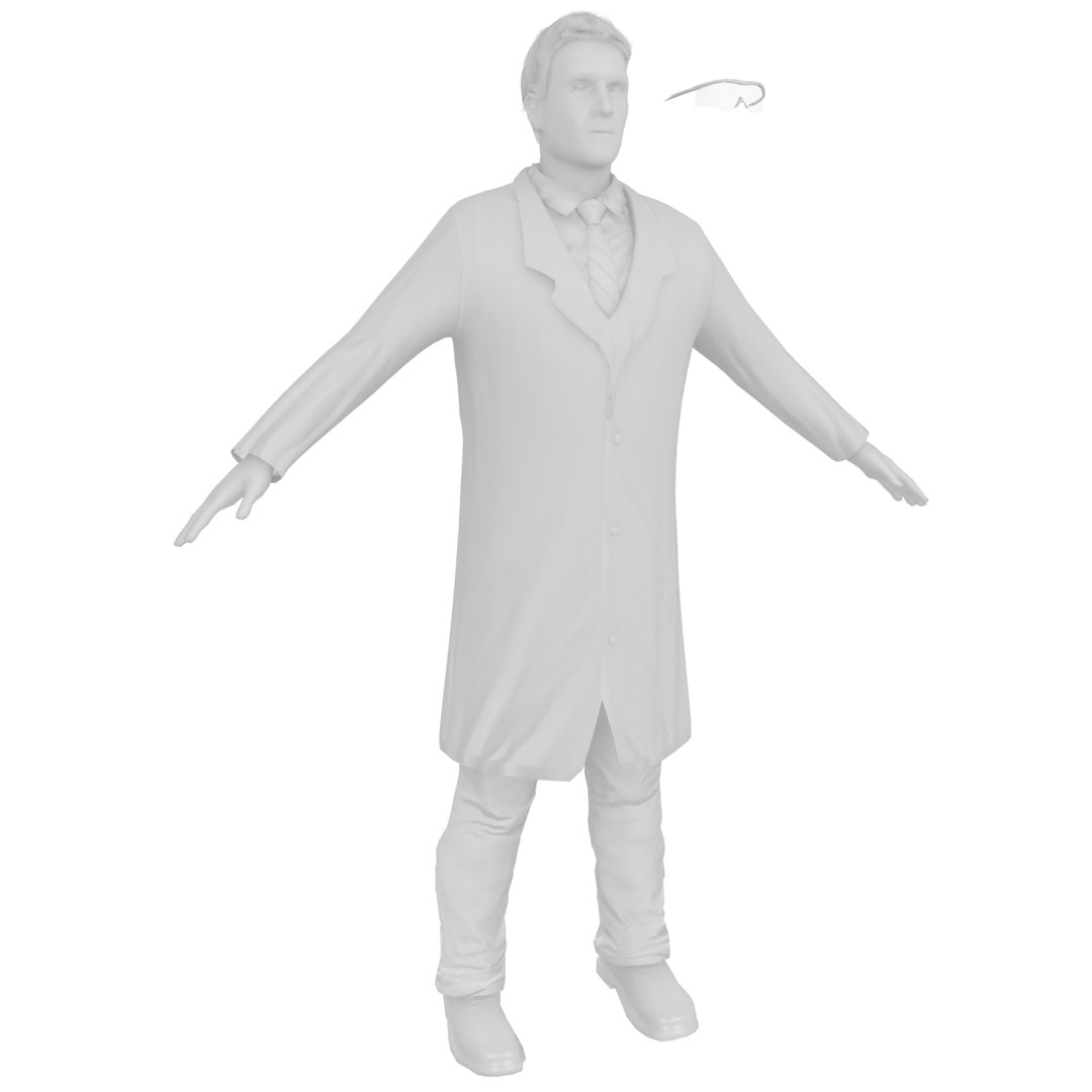 3D scientist doctor games model - TurboSquid 1313804