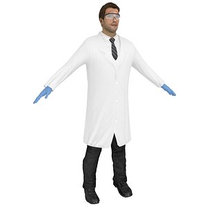 3D scientist doctor games model