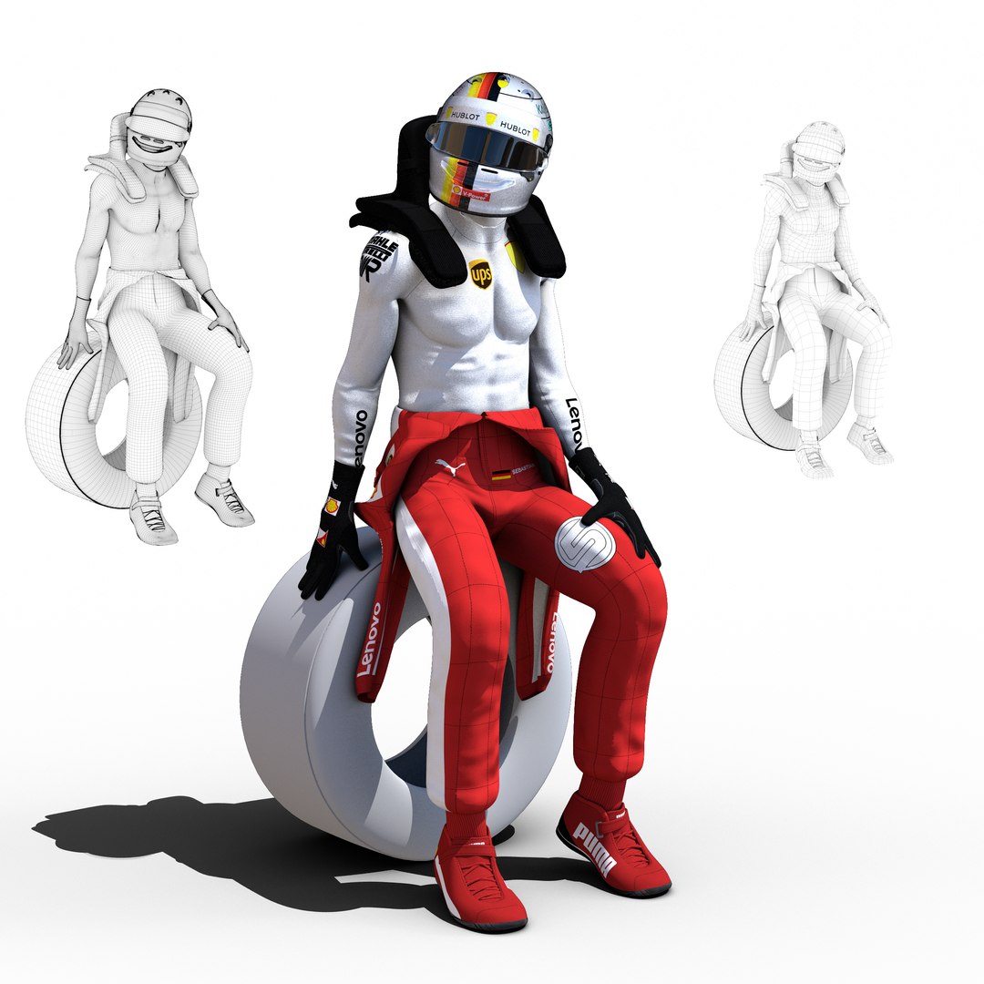 3D Sebastian Vettel 2018 - TurboSquid 1330460