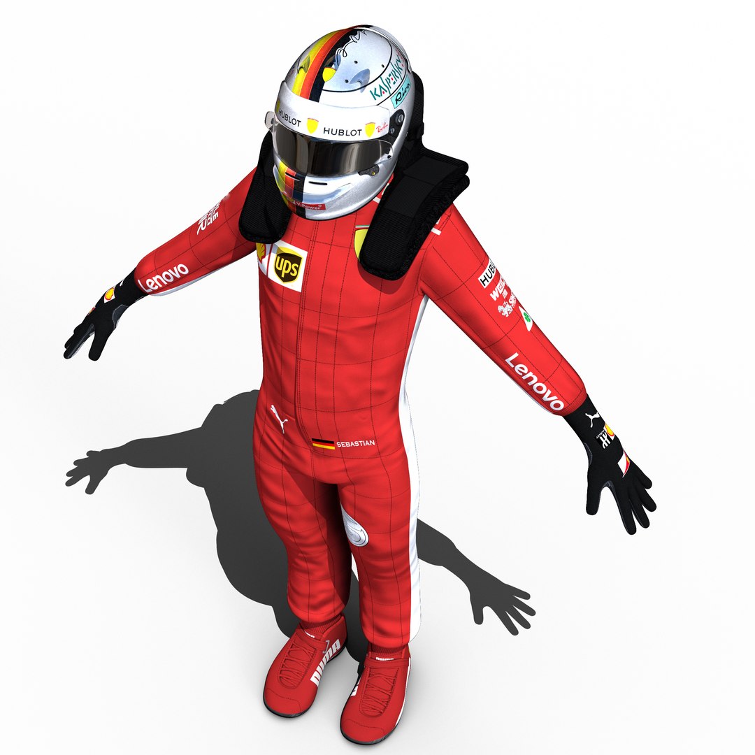 3D Sebastian Vettel 2018 - TurboSquid 1330460