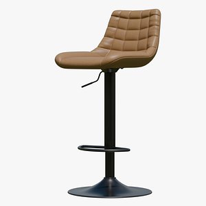 Modern Adjustable Bar Stool 3D model