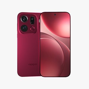 Oppo Find X9 Pro Velvet Red 3D model