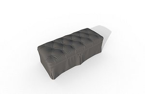 Low Poly Furniture - Abbie Storage Bench 3D model
