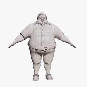 Cartoon Man - base mesh