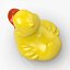 3d yellow rubber duck