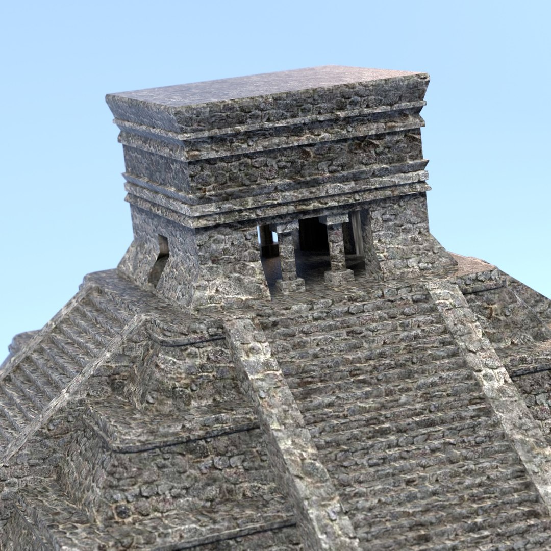 3d 3ds Mayan Pyramid