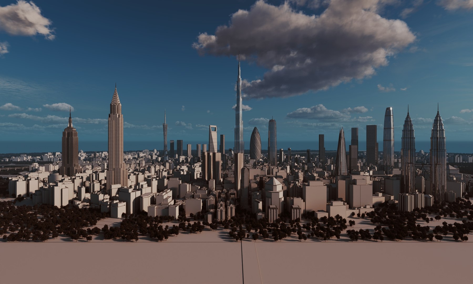 Model Pack Of Iconic Skyscrapers Around The World 3D Model - TurboSquid ...