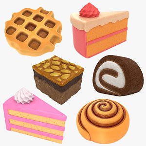 3D Cartoon Cake Collection 3 model