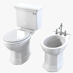 Devon & Devon Westminster Toilet & Bidet Set