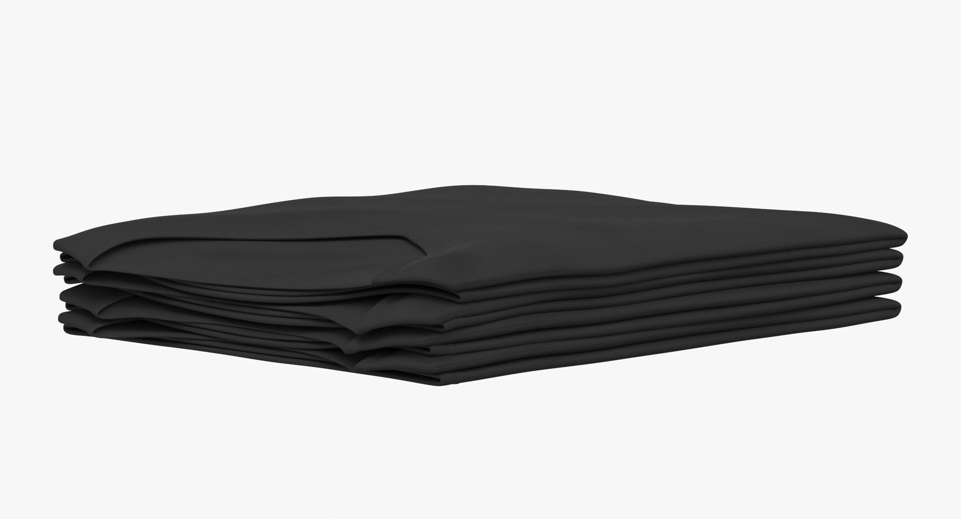 3D Female V Neck Folded Stacked 30 Colors Pack model - TurboSquid 1795889