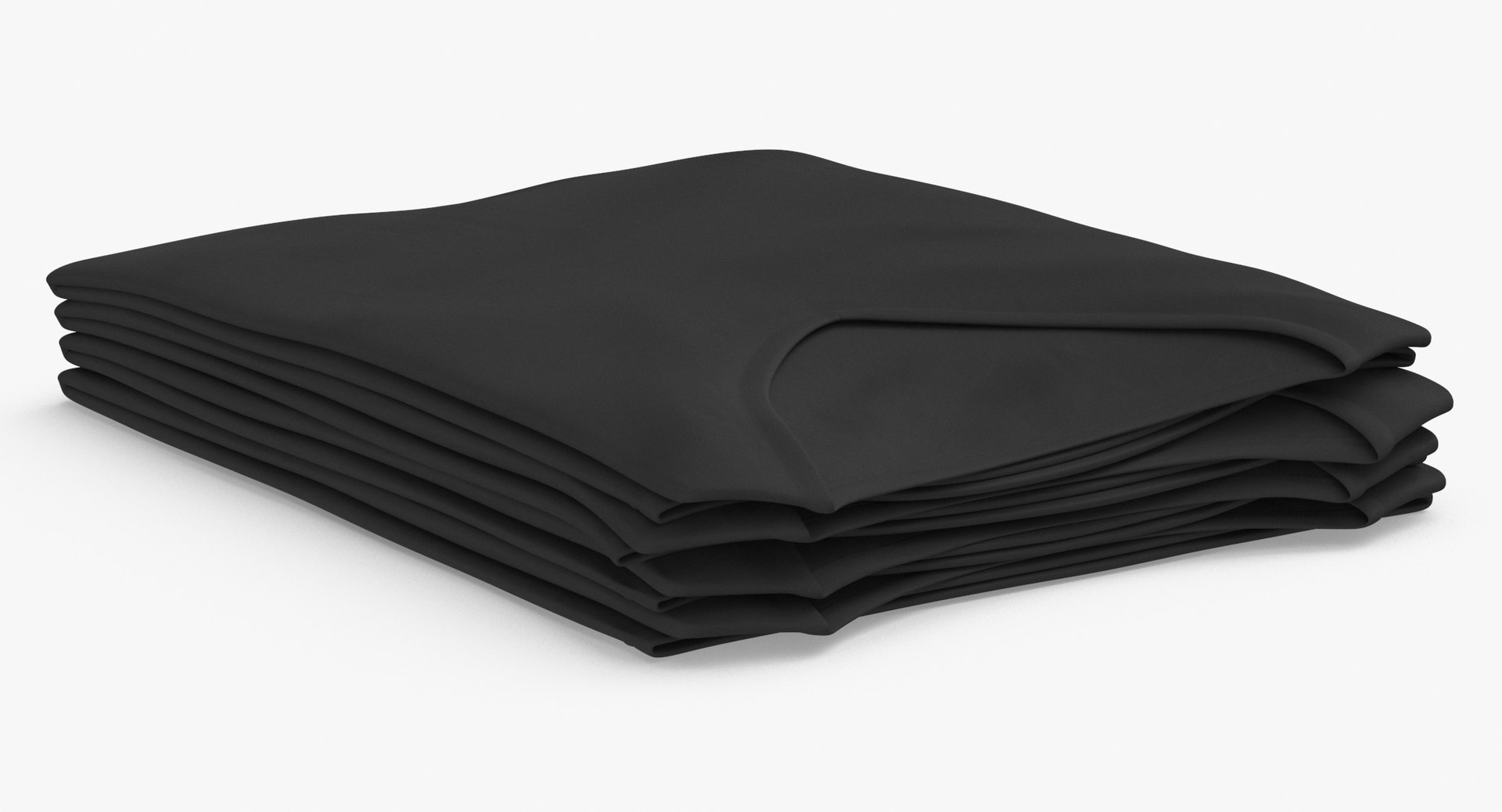3D Female V Neck Folded Stacked 30 Colors Pack model - TurboSquid 1795889