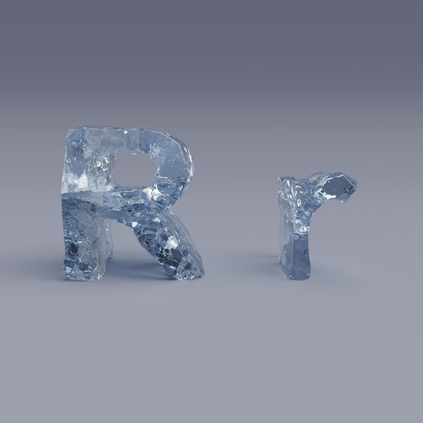 3D letter r model