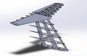 empennage learjet stabilizer 3D model