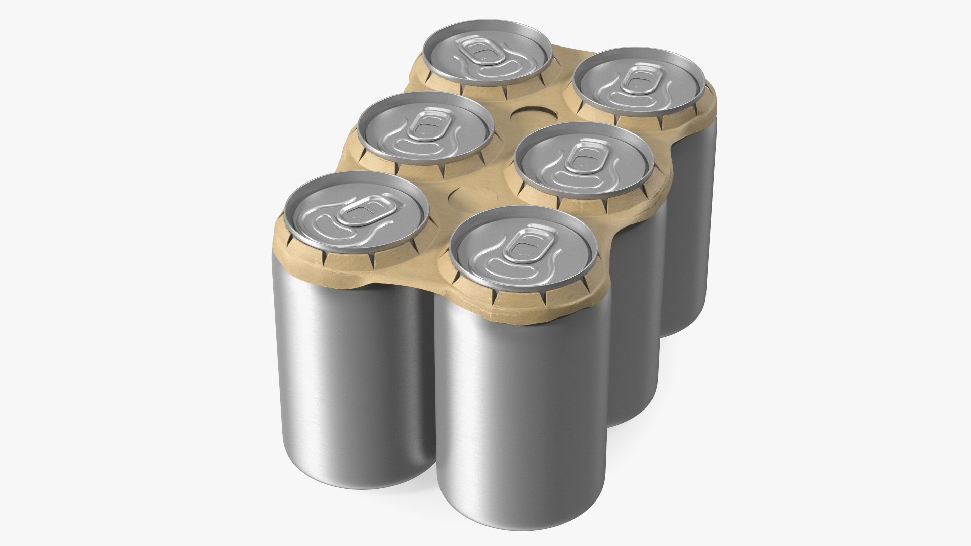 Paperboard Packaging with Aluminium Cans Collection 3D model preview