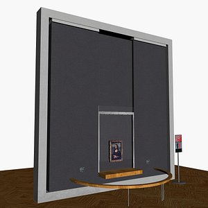 3D Mona Lisa Louvre Area model