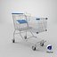 real shopping cart 3D model