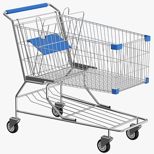 real shopping cart 3D model