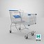 real shopping cart 3D model