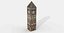 Low-Poly Victorian Brick Clock Tower