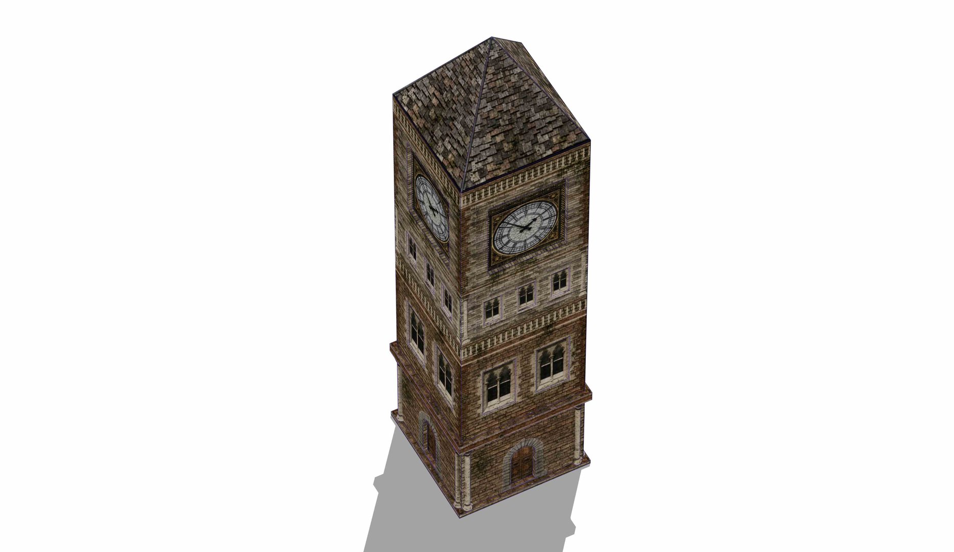 Low-Poly Victorian Brick Clock Tower 3D model https://p.turbosquid.com/ts-thumb/fk/hNY43d/9C/5/jpg/1791108344/1920x1080/fit_q87/95c627c9d41f8c1d09de95dbcb4b4226ef1ff967/5.jpg